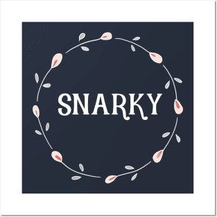 Snarky Floral Circle Posters and Art